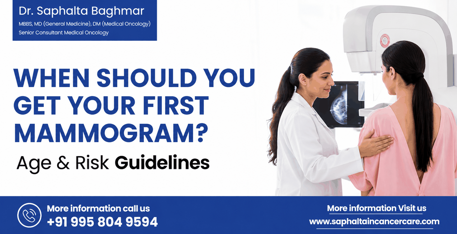When should you get your first mammogram: age and risk guidelines